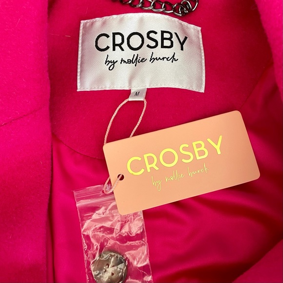 Crosby by Mollie Burch Dean Coat in Mollie Pink Medium New with Tags - Picture 3 of 10